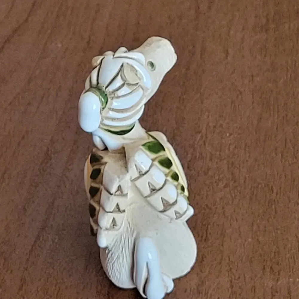 Vintage Artesania Rinconada Baby Pegasus Figure Uruguay Carved Signed